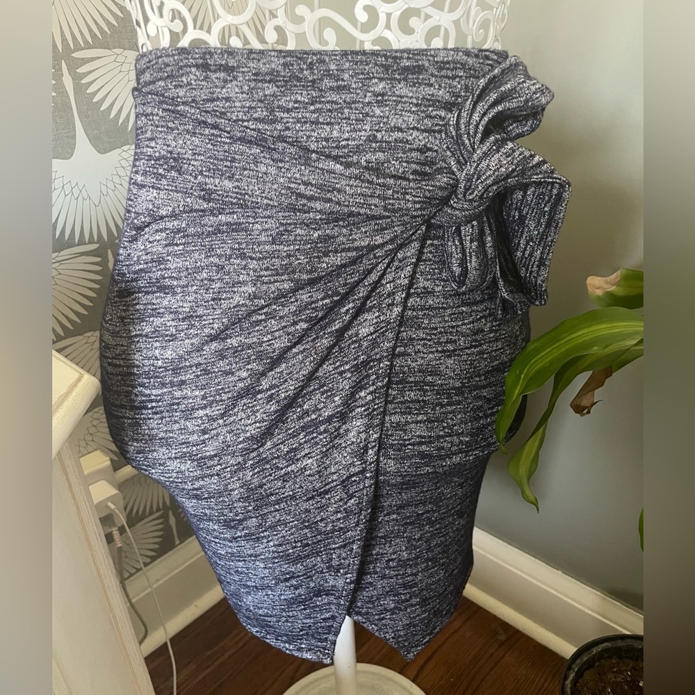 Marled Knitted Wrap Skirt XSP